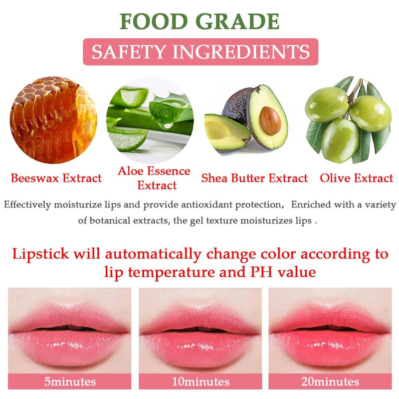 BINGBRUSH Aloe Vera Color Changing Lipstick Queen,Long Lasting Lip Care