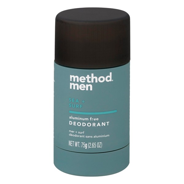 Method Men Aluminum Free Deodorant, Sea + Surf, 2.65 oz, 2.65 Fl oz