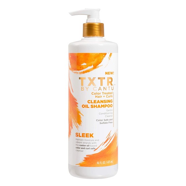Cantu Txtr By Sleek Color Treated Hair + Curls Cleansing Oil Shampoo - 16 Fl Oz, 16 Oz