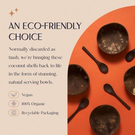 COCOBOWLCO Mini Coconut Bowls, Charcuterie Accessories for Cheese, Charcuterie Board Sauce Cups, Charcuterie Cup, Dipping Bowl, Prep Bowl, Pinch Bowls, Condiment Bowls