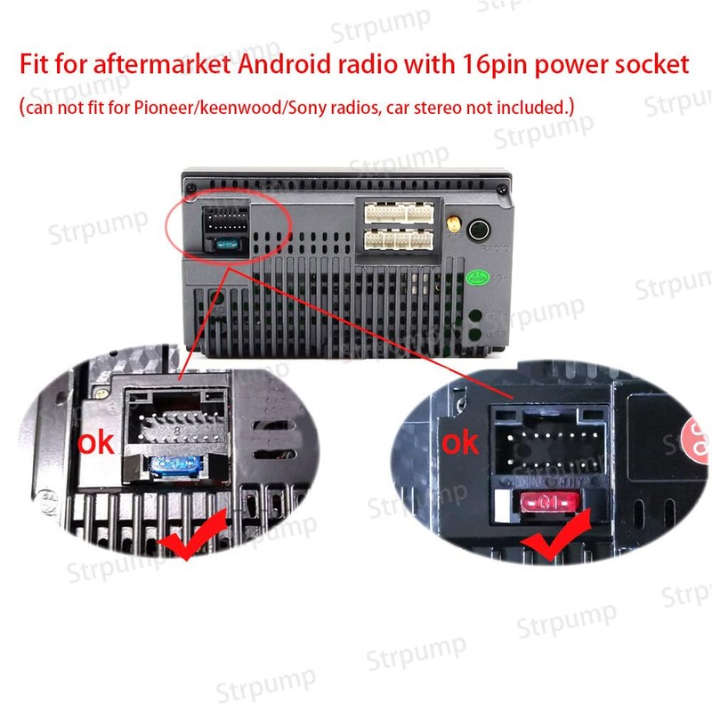 16pin Car Radio Stereo Power Retrofit Harness Cable Wire Loom