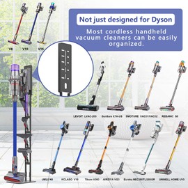 AIKOLZON All-in-one heavy-duty steel Vacuum Stand, fits most handheld vacuum brands, allowing you to store and organize your vacuum and accessories without drilling holes in the wall.