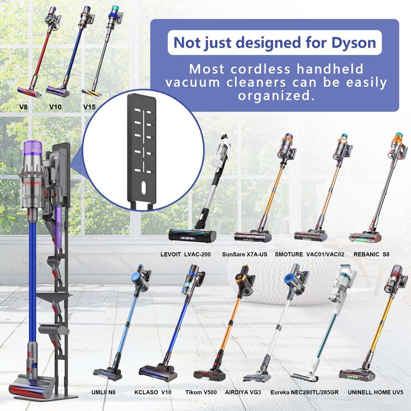 AIKOLZON All-in-one heavy-duty steel Vacuum Stand, fits most handheld vacuum