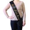 40&Fabulous Birthday Sash,Black Sash with Gold Foil Lettering for 40th