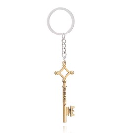 AOT Erens Key Keychain - Shingeki No Kyojin Anime Charm - Christmas Gifts for Kids Girls Teens Women Men and Fans, Erens Key Keychain - Bronze, One Size