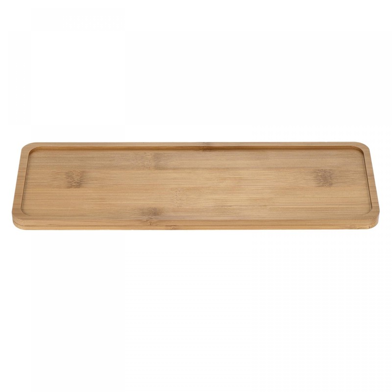 sourcing map Flower Pot Saucer 28 x 9.5 cm Bamboo