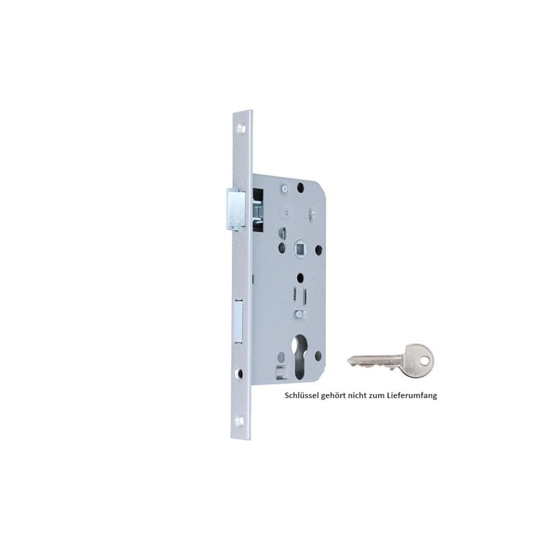 MS Beschläge Mortice Lock Square Edged 235 mm x 20