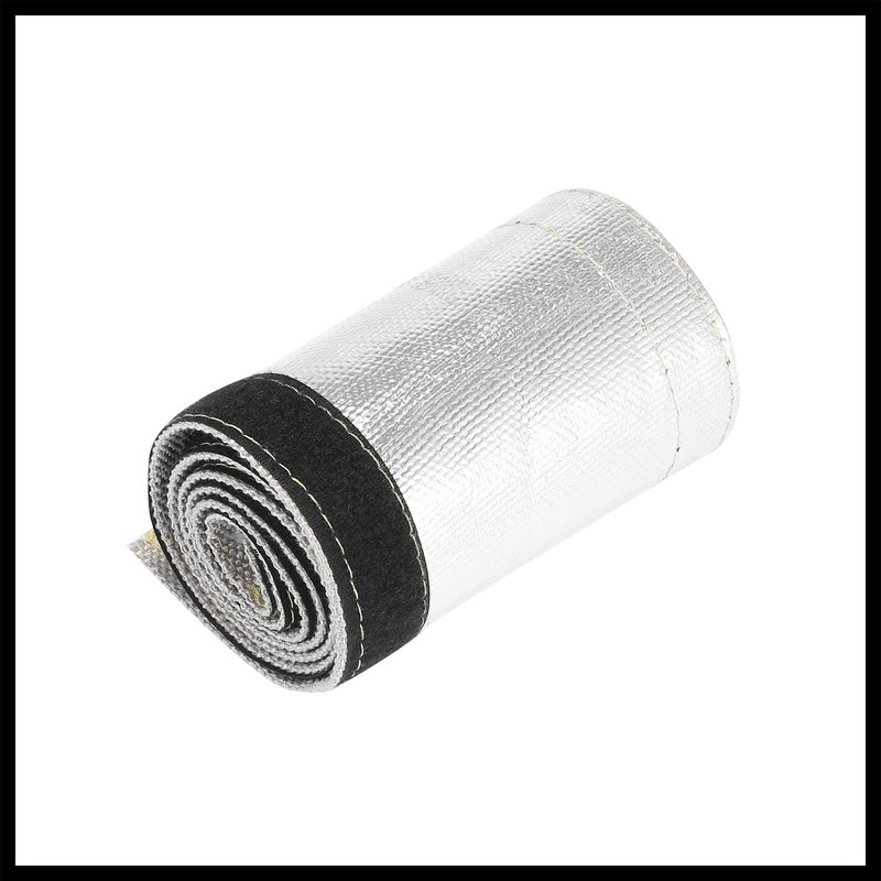 Hihaha Car Heat Shroud 1-1/8" ID 3.2ft Aluminized Sleeving Shield