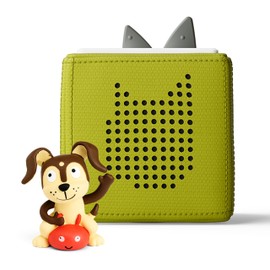 Toniebox 1 Audio Player Starter Set with Playtime Puppy - Listen, Learn, and Play with One Huggable Little Box - Green