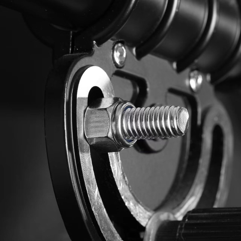 M6 x 1.0mm Nylon Insert Hex Lock Nuts 100Pcs 304