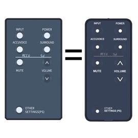 New Replaced Remote Control for ZVOX Speakers with Multiple Levels of Accuvoice. All Current Accuvoice TV Speakers & Sound Bars SB380, SB500, SB700 with 6 Levels of Accuvoice, excludes The AV100 Mini