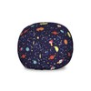 Ambesonne Spaceship Storage Toy Bag Chair, Cosmic Themed Pattern of