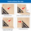 2 Pcs Rafter Square Metric, 12 inch & 7 inch