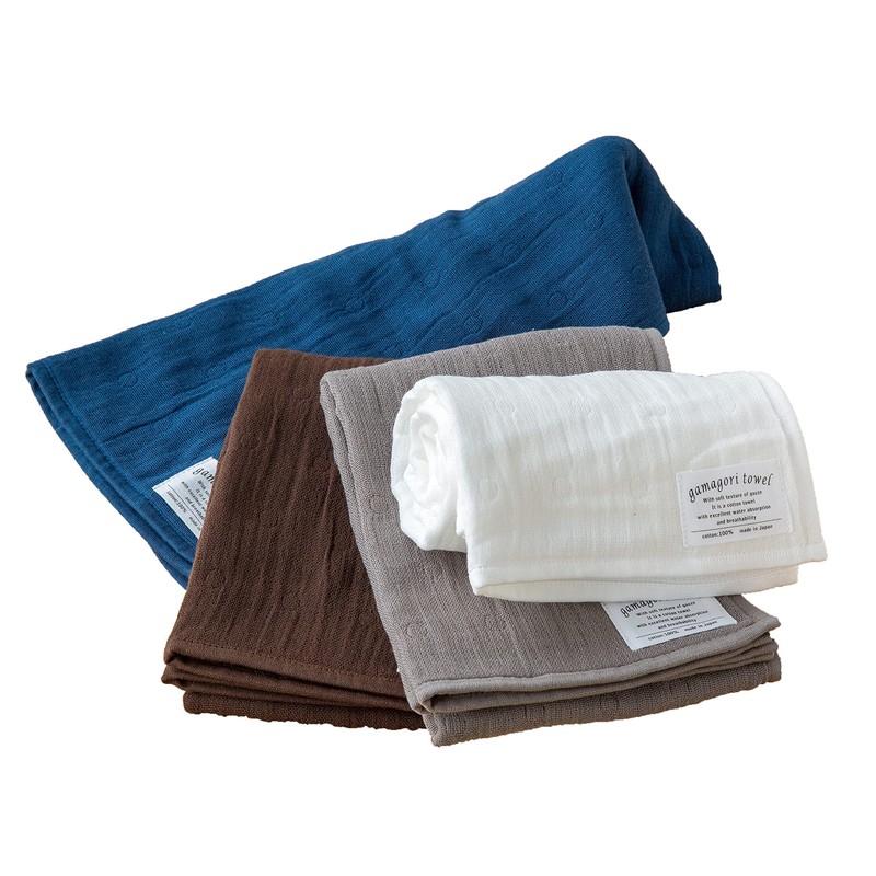 Gamagori Towel Six Weave Gauze Face Towel, Approx. 12.6 x