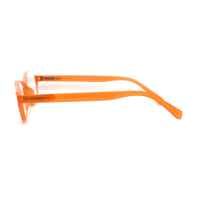 SA106 Bottom Half Plastic Rim Round Oval Powered Reading Glasses