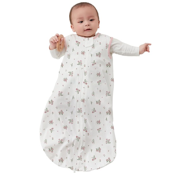 Duomiaomiao Baby Sleep Sack 0-6 Months 100% Cotton 1.5 TOG