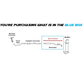 Northeastern Exhaust | Stainless Steel Direct Fit Resonator Exhaust Pipe Compatible for Toyota Venza 2009-2015 2.7L 3.5L | Free Gasket and Clamp Included