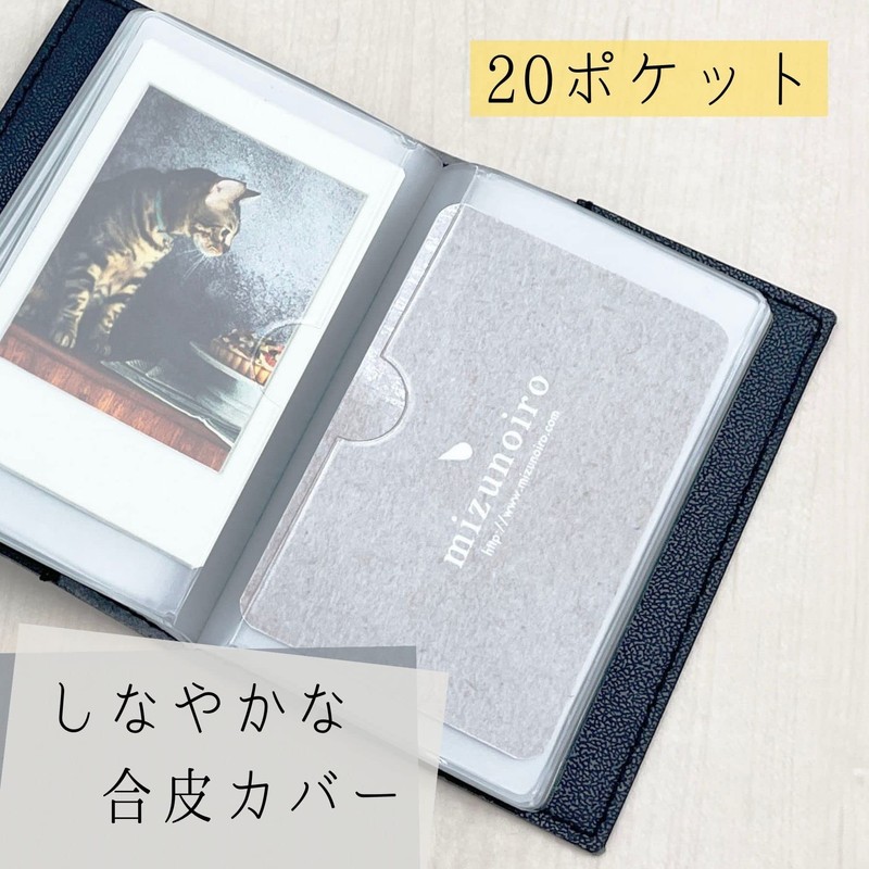 Reimei Fujii Card Case Light Card Holder 20 Pockets Black