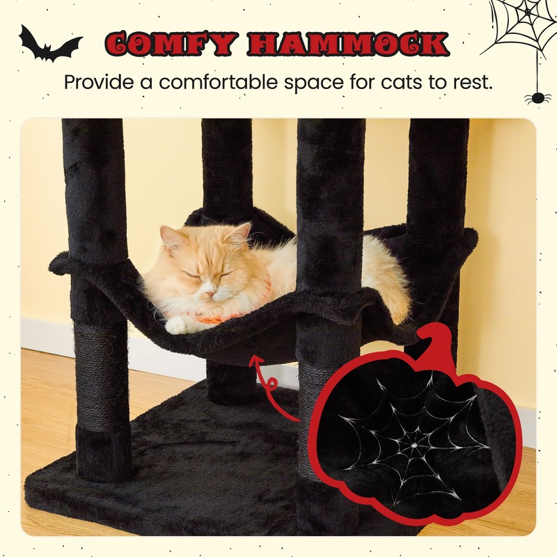 MWPO 63.8 inches Multi-Level Cat Tree for Large Cats with