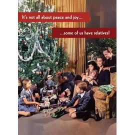 Funny Relatives Retro Christmas Card