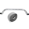 Bullhorn Fixie Single Speed Handlebar Silver with Handlebar Tape (Grey,