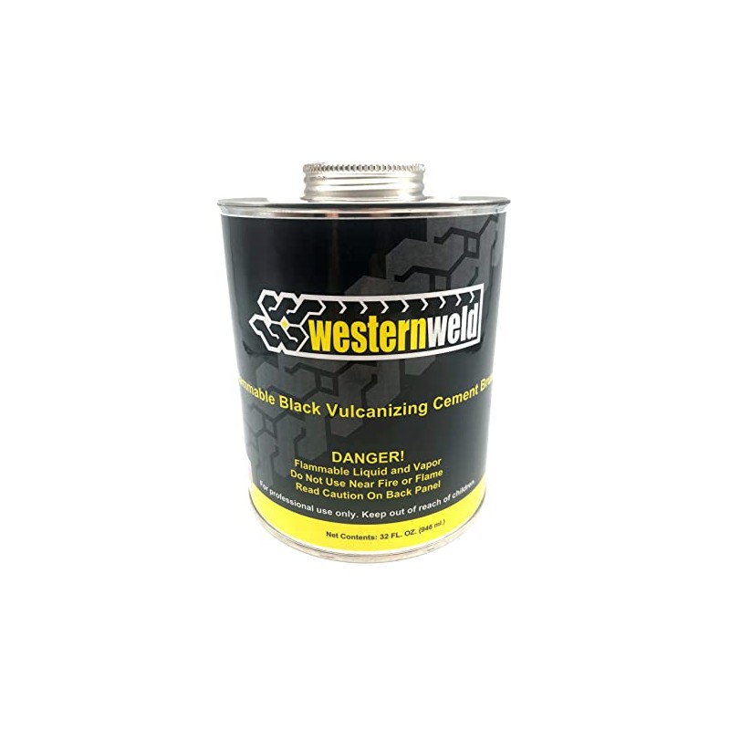 Western Weld Flammable Black Vulcanizing Cement W/Brush, (WCH 03)