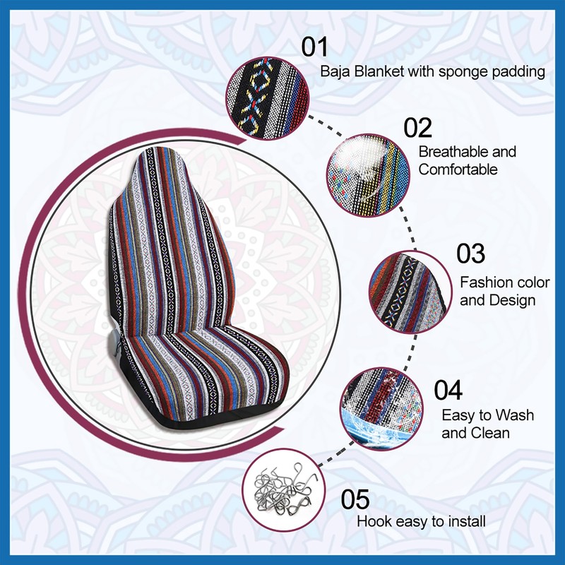 A ABSOPRO Universal Baja Seat Cover Durable Saddle Bucket Seat
