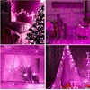 ILLUMINEW Pink String Lights Outdoor Valentines Day Decorations, 8 Modes