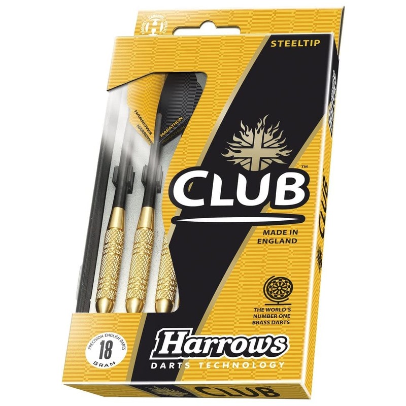 Harrows Unisex's Club Brass Darts, Gold, 22 g