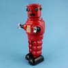 Superfreak Robot - Mechanical Roby Robot - Red - Tin