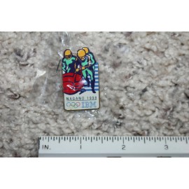 1998 Nagano Winter Olympics - IBM Sponsor Olympic Bobsled Pin