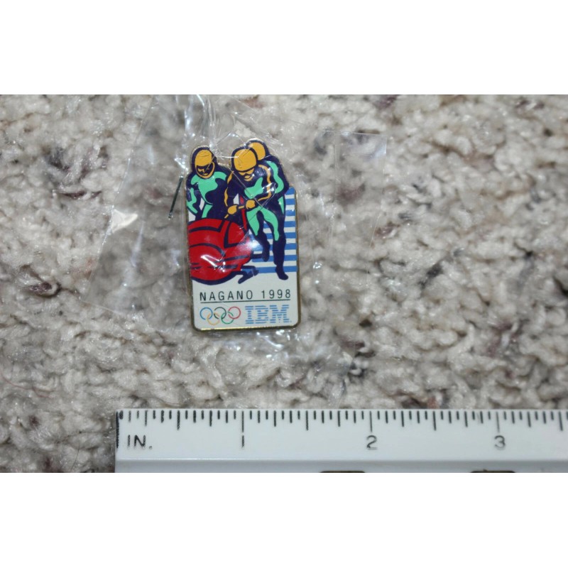 1998 Nagano Winter Olympics - IBM Sponsor Olympic Bobsled Pin
