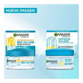 Gel facial Garnier skin active matificante antiimperfecciones vitamina c, ácido glicólico, niacinamida 50 ml