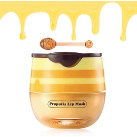 Bálsamo labial de miel, mascarilla hidratante nutritiva para labios con vitamina E que hidrata y previene los labios secos y agrietados (miel)