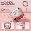 Inesore with Safety Lock for AirPods 4 Case 2024,Floral Cute