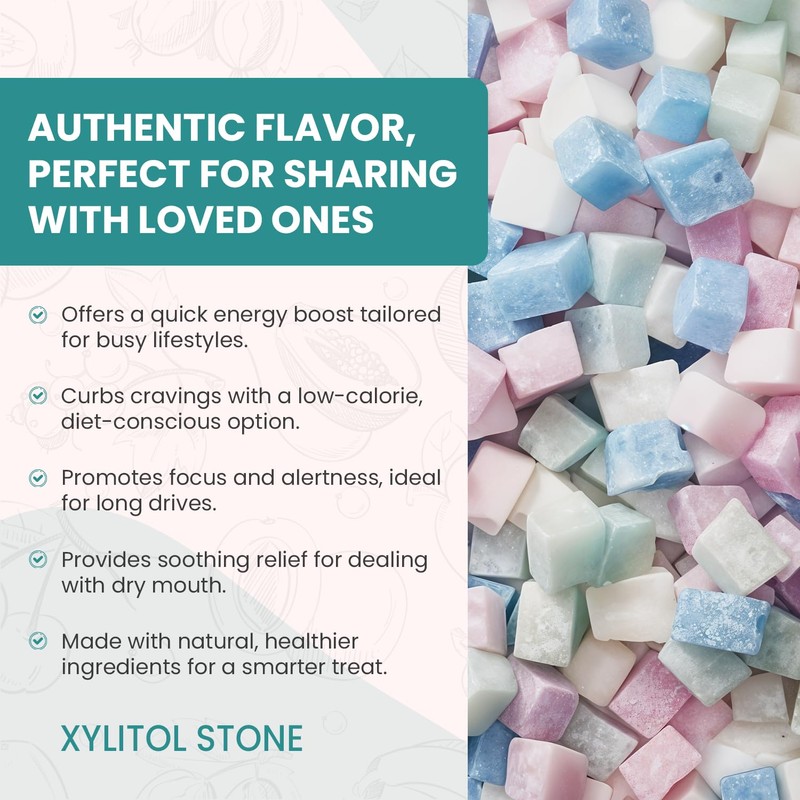 Xylitol Stone Sugar Free Candy - Vegan & Keto Friendly