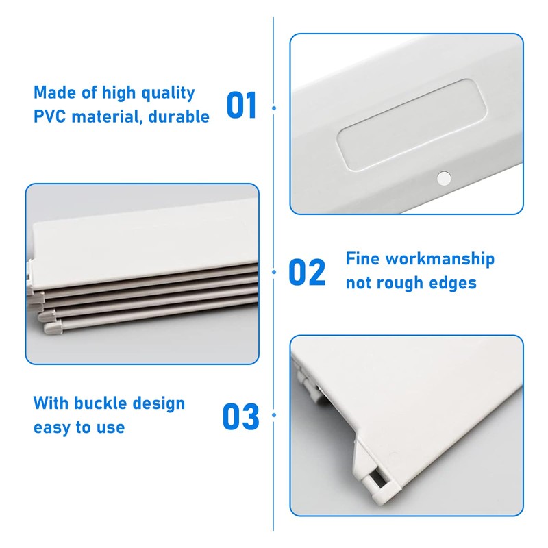 YSOOUA Pack of 12 Slat Curtain Weight Plates 127 mm