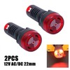 SPORTARC 2 Red Indicator Lights with Buzzer AC/DC 12V 22mm