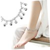 COLLBATH Silver Alloy Anklet Chain Stylish Ankle Bracelet Bead Tassel
