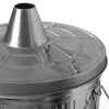 Gardenised 20-Gallon Galvanized Steel Incinerator Can with Lid & Vent