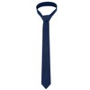 Kebocis Corbata de algodón de color sólido para hombre, Azul