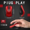 Bonuci 30 Pcs USB Wired Mouse Computer 3 Button Mice