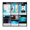 Homly Rechargeable Submersible Pool Lights with Wireless APP Control Waterpro...