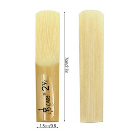 10Pcs Sax Reed Alto bE Saxophone Lade Bamboo 2-1/2 Reeds Strength 2.5 for Saxophone Replacement Reed Play Instrument Accessories