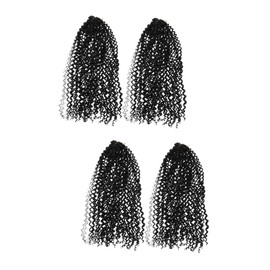 TOVINANNA 4pcs Passion Crochet Hair Extensions Curly Ends Wigs for Women Lightweight Synthetic Braiding Hair Natural Look for Parties and Special Occasions