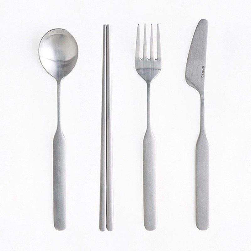 Spoon Chopsticks Fork Cutlery Knife Cutlery Flatware, Fork / 숟가락