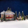 20pcs Snowy Pine Trees Mini Christmas Trees Covered Snow with