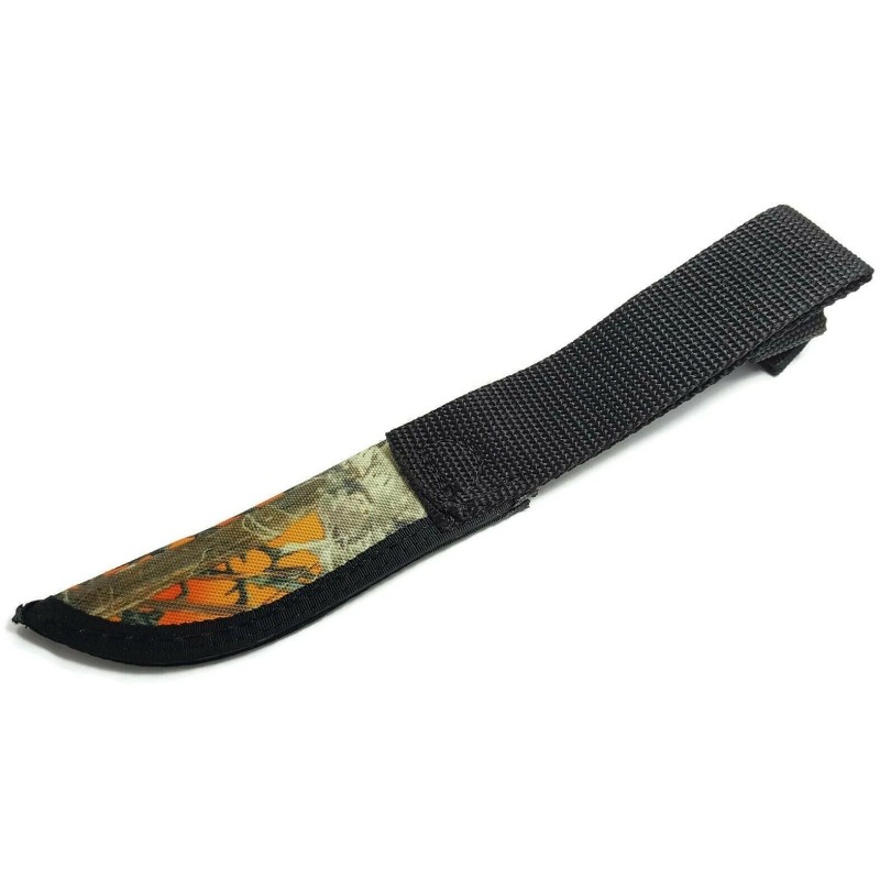 Case XX Fixed Blade Knife Belt Sheath Orange Camo Nylon