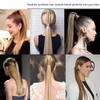 Cybelleza Ponytail Extensions Braid Ponytail Hairpiece Straight Long 55 cm