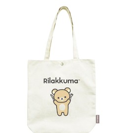 Kei Company CHT4-RK Canvas Tote Rilakkuma H 14.4 x W 13.8 x D 3.1 inches (36.5 x 35 x 8 cm)